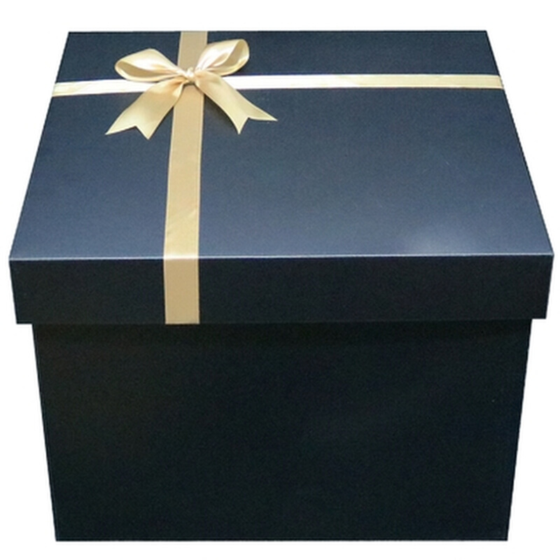 超大黑色高级七夕礼物盒生日礼物送男女大号包装盒创意礼品盒定。