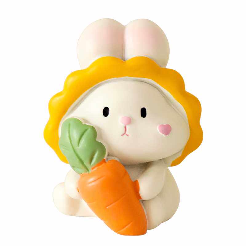可爱小兔子摆件学生桌面少女心装饰汽车载摆饰儿童卡通治愈系玩偶