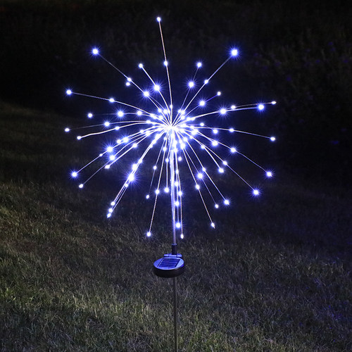 太阳能户外花园草坪灯蒲公英烟花灯庭院装饰灯地插露营小夜灯防水 - 图2