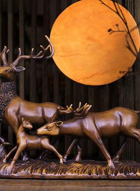 小鹿摆件创意现代简约客厅电视柜玄关酒柜新房装饰品乔迁结婚礼物