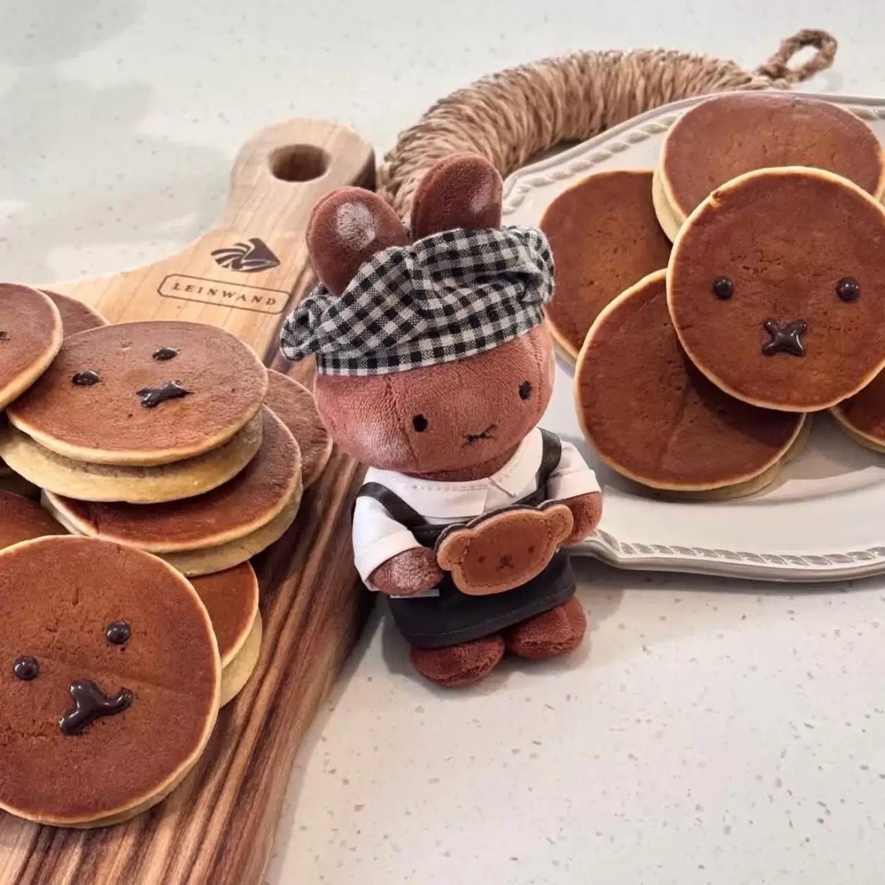 韩国米菲兔庆州限定面包厨师毛绒玩偶高颜值公仔挂件可爱包挂件 - 图2