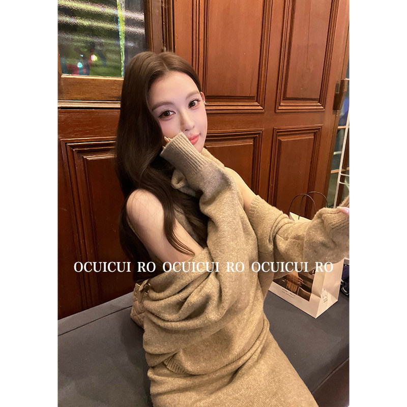 CUICUI崔崔【里约书店】羊毛针织罩衫+无袖堆领上衣+半身裙三件套,淘宝优惠券,粉丝福利购,淘宝优惠卷