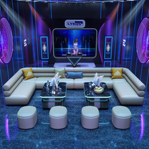 KTV Sofa Bar Clear bar Clubhouse Leaning on wall Corner K Room Cassette Custom U Sofa Tea Table Combo