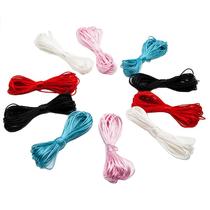 Cute-Idea 10M Nylon Cord Colorful Silicone Beads Tether Pr
