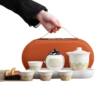 Travel tea set portable bag outdoor travel quick cup storage teapot tea drinking business gift