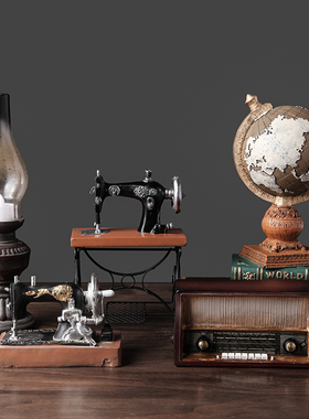 快速发货复古怀旧小摆件留声机y小提琴创意家居客厅欧式书柜酒柜