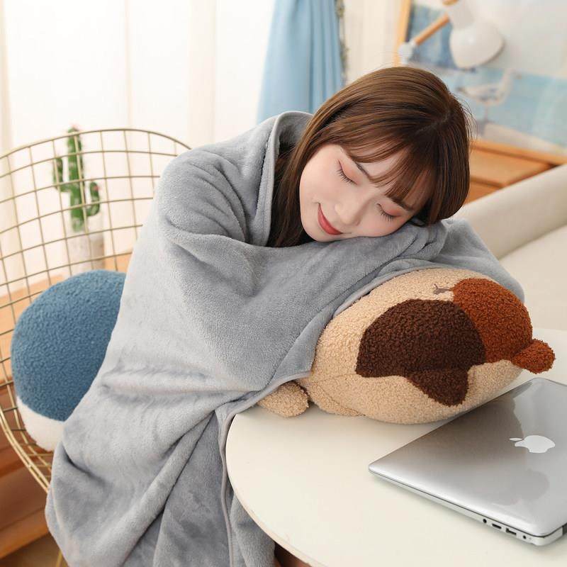 动物抱枕被子两用毯子二合一珊瑚绒汽车载车内办公室午睡靠枕靠垫,淘宝优惠券,粉丝福利购,淘宝优惠卷