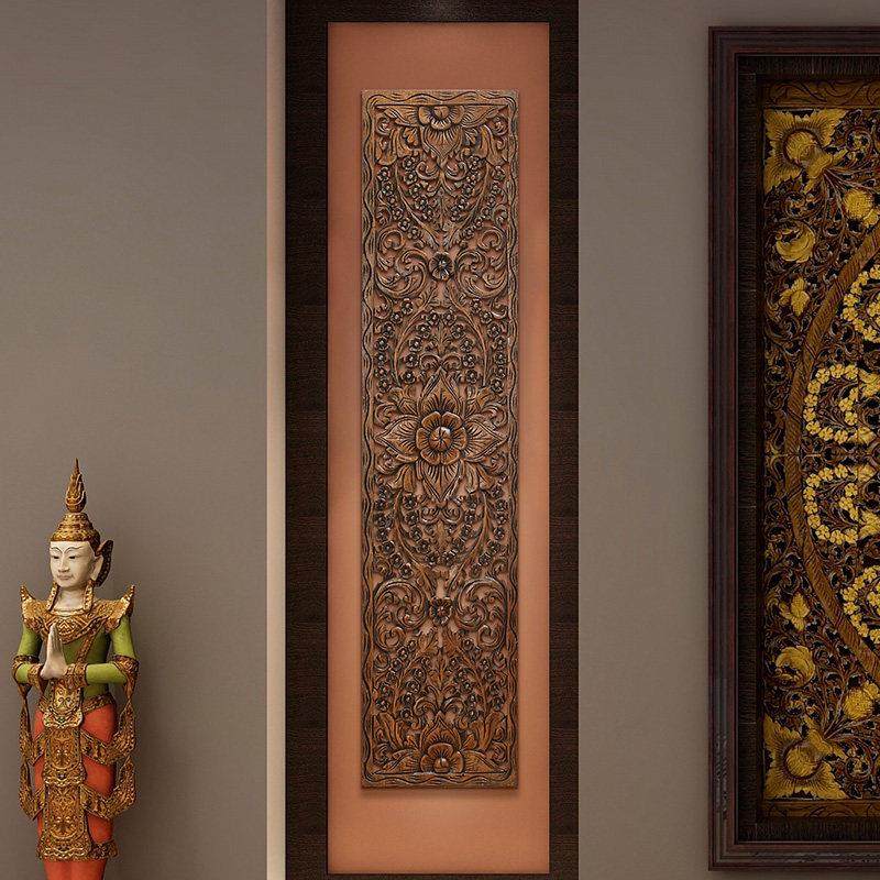 泰国木雕壁挂东南亚风格墙饰泰式会所软装饰品挂件玄关雕刻工艺品,淘宝优惠券,粉丝福利购,淘宝优惠卷
