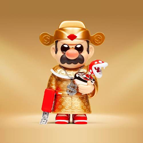 ZCWO愚者乐园杀手马里奥潮玩手办摆件男生礼物财神这个杀手不太冷 - 图0