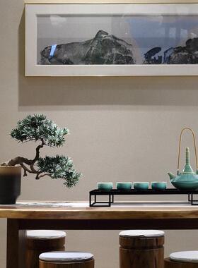 新中国禅宗风格陶瓷茶具托盘茶壶装饰品茶室咖啡桌桌面陈设样板间