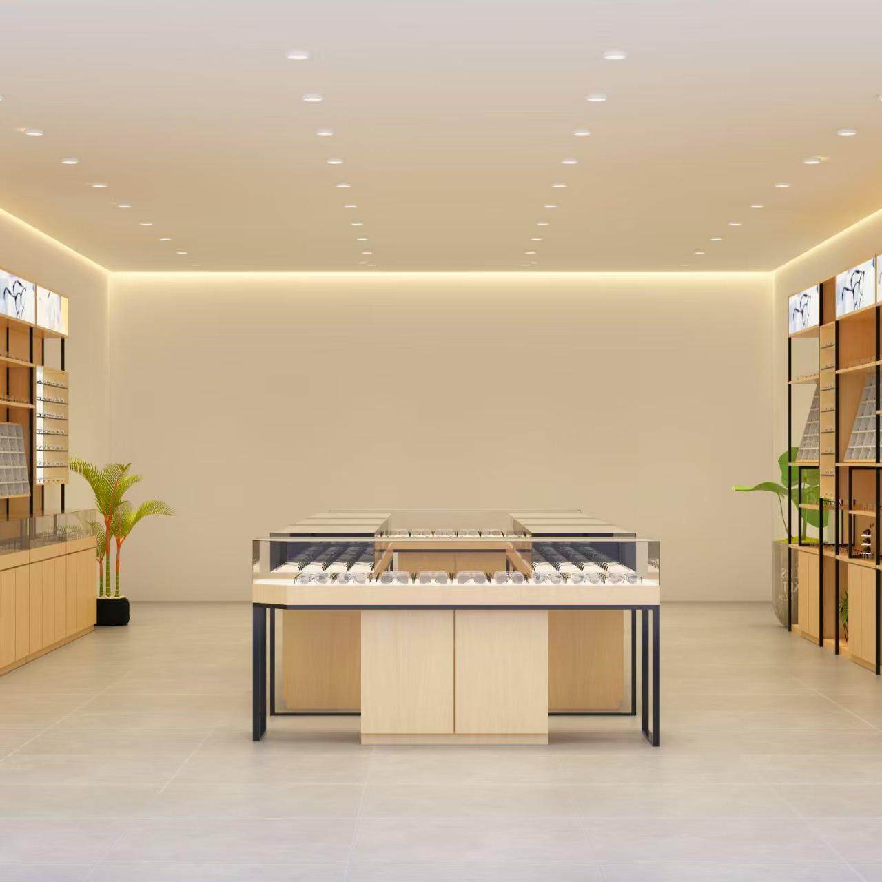 眼镜展示柜眼镜店柜台环保眼镜展柜铁架玻璃中岛陈列货架眼镜柜,淘宝优惠券,粉丝福利购,淘宝优惠卷