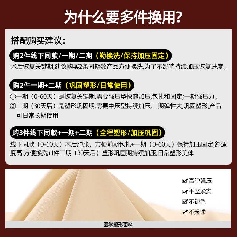 怀美一期吸富贵包脂连体塑身衣术后后背腰腹强压塑形衣上半身美体 - 图0