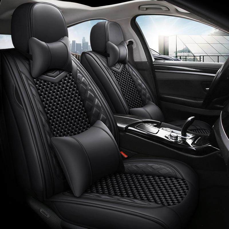 汽车坐垫皮座套座垫四季通用23新款小车座椅套亚麻夏季冰丝全包围,淘宝优惠券,粉丝福利购,淘宝优惠卷