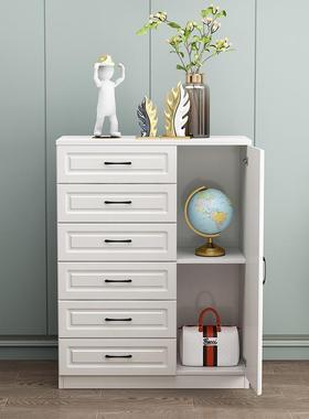 9C斗柜实木收纳柜五斗柜简约现代卧室柜子靠墙置物柜抽屉柜多功能