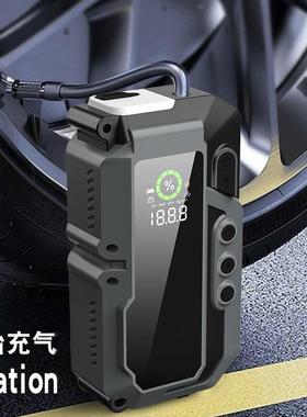 汽车应急启动电源12V大容量车载无线打气泵多功能柴汽打火搭电宝