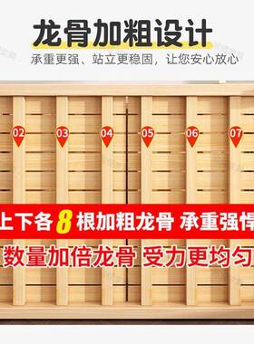 全实木上下铺木床子母床家用双人高低床大人可睡加厚儿童床组合床