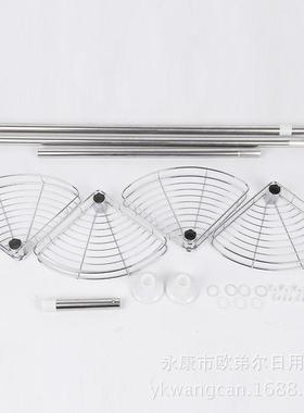 爱德森顶天立地不锈钢伸缩金属浴室置物架卫生间收纳架层架