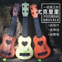 Childrens instrumental simulation Yukri Mini four strings can play early to teach music toy Guitar Manufacturer Direct Sales