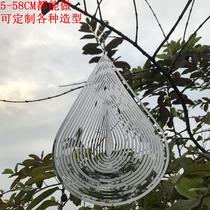 Metal 3D Swivel Wind Bells Wind Turns Stainless Steel Creative Individuality Drop Shaped Craft Home Decorations stock Source Custom