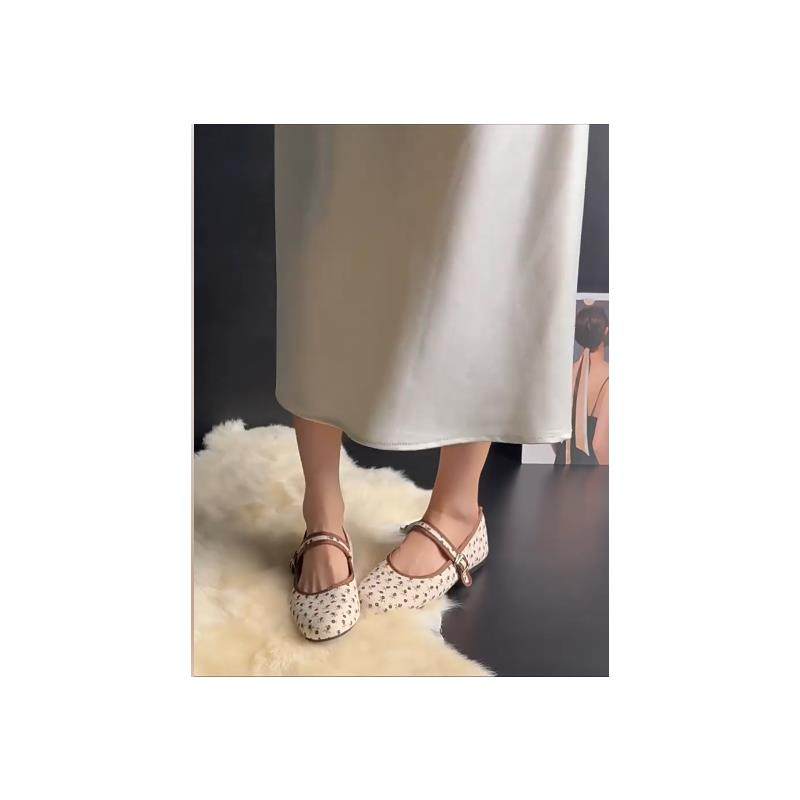 羊皮版~温柔芭蕾风圆头单鞋女仙女风平底玛丽珍鞋法式配裙子瓢鞋,淘宝优惠券,粉丝福利购,淘宝优惠卷