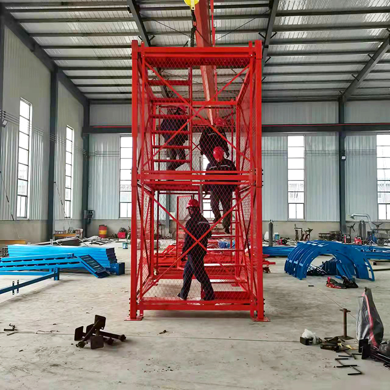 桥梁基坑组装式安全梯笼建筑施工上下行人爬梯箱式墩柱安全防护笼 - 图1