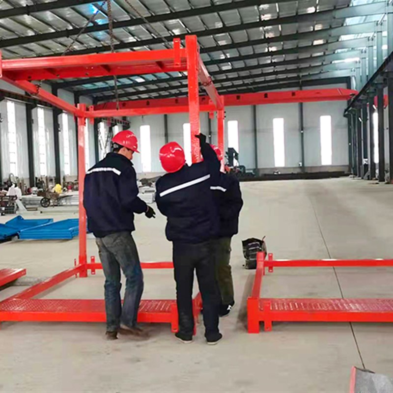 桥梁基坑组装式安全梯笼建筑施工上下行人爬梯箱式墩柱安全防护笼 - 图2