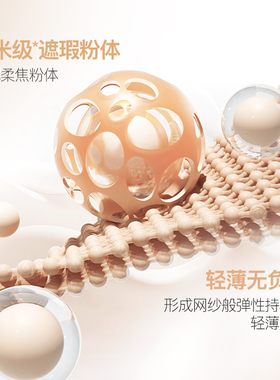 FOMIX柔纱养肤持妆粉底液干皮油皮持久不脱妆控油遮瑕保湿不闷痘