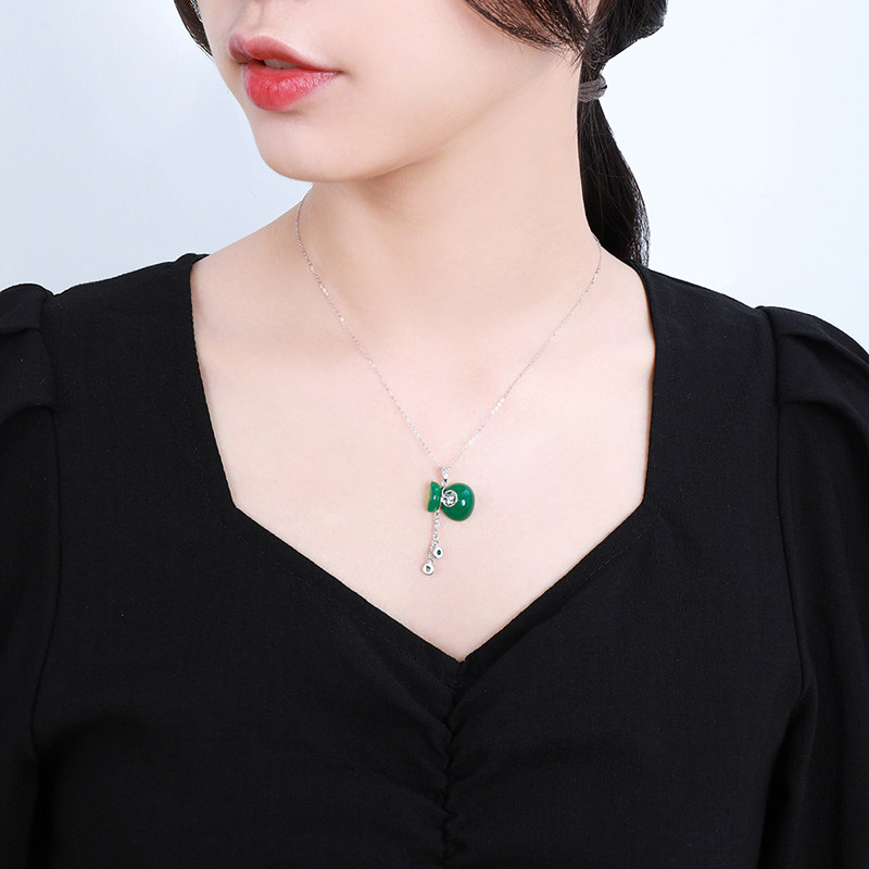 梦金园福字银吊坠925福袋银挂坠玉佩玉髓坠小福包节日送母亲礼物,淘宝优惠券,粉丝福利购,淘宝优惠卷