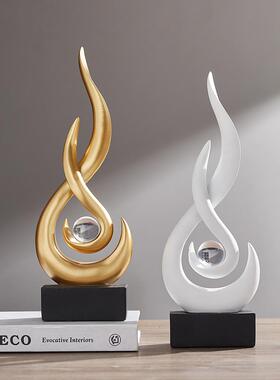 新款酒柜装饰品摆件轻奢高档简约办公室柜子玄关客厅风生水起艺术