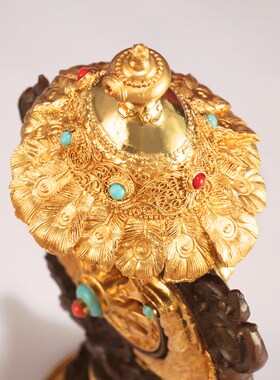 黄铜八吉祥家用组合n办公八宝总集桌面摆件用品家居送礼盒装饰纯