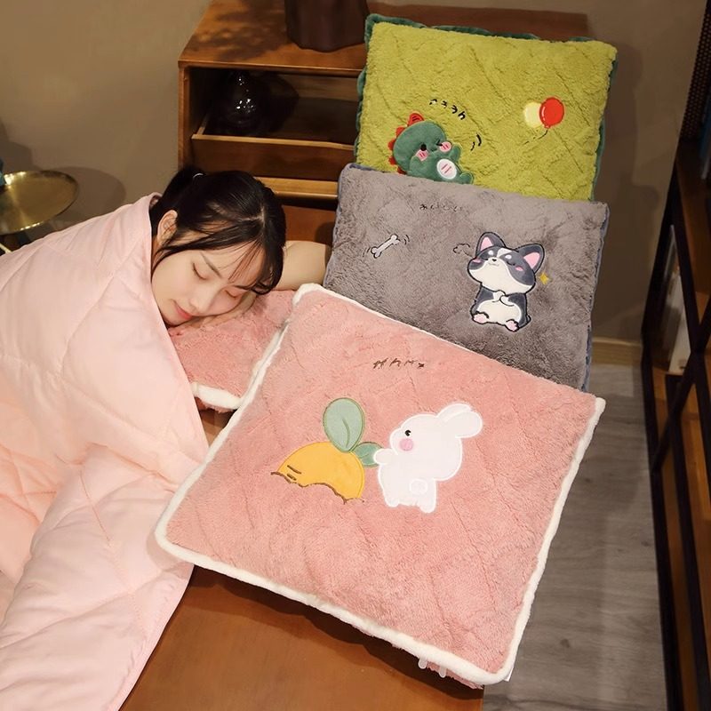 速发抱枕被子g两用空调午睡毯子二合一办公室枕头毛毯车载车内高,淘宝优惠券,粉丝福利购,淘宝优惠卷