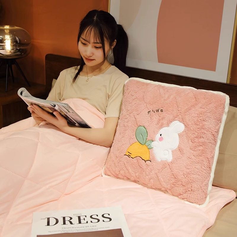 速发抱枕被子g两用空调午睡毯子二合一办公室枕头毛毯车载车内高,淘宝优惠券,粉丝福利购,淘宝优惠卷