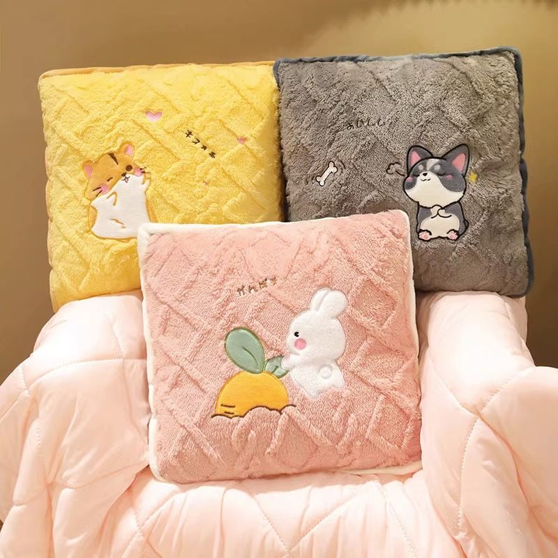 速发抱枕被子g两用空调午睡毯子二合一办公室枕头毛毯车载车内高,淘宝优惠券,粉丝福利购,淘宝优惠卷