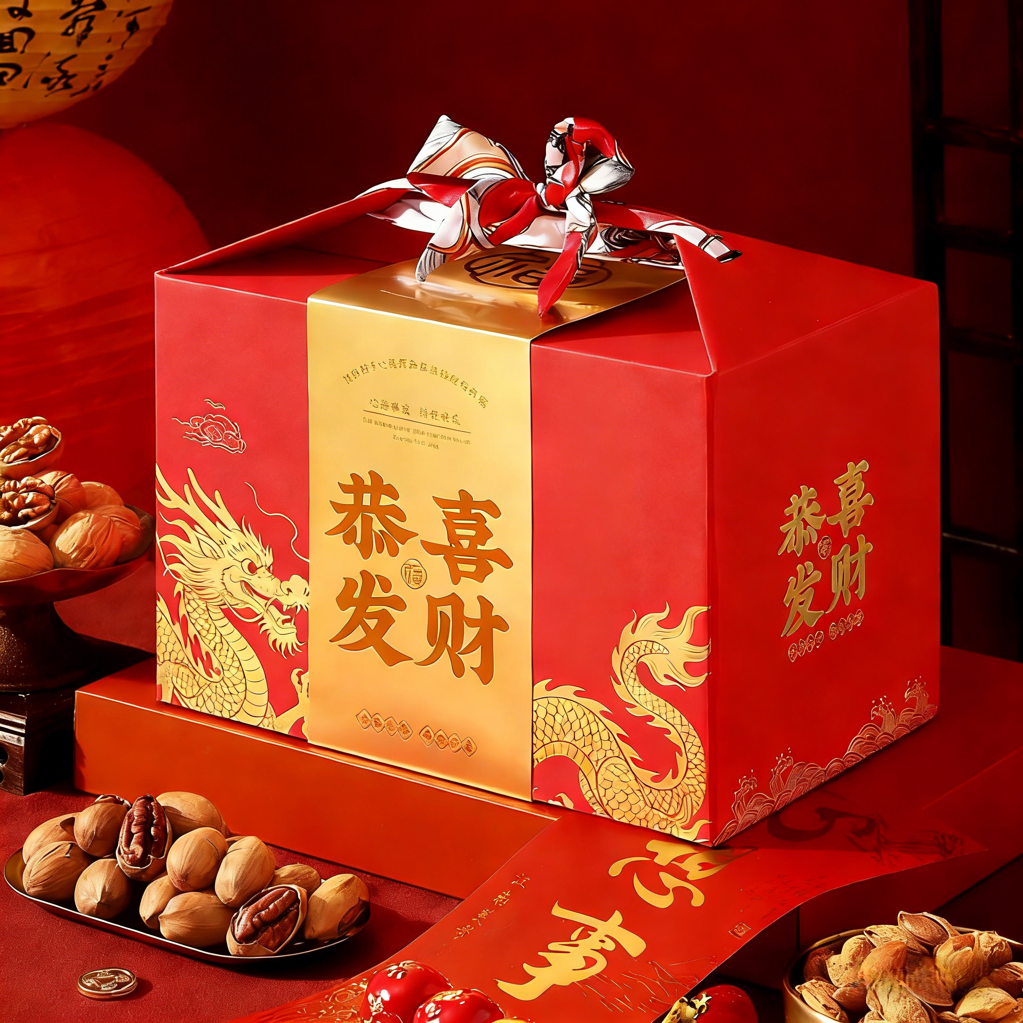 三只松鼠坚果礼盒零食大礼包年货新年高档伴手礼品团购定制送礼,淘宝优惠券,粉丝福利购,淘宝优惠卷