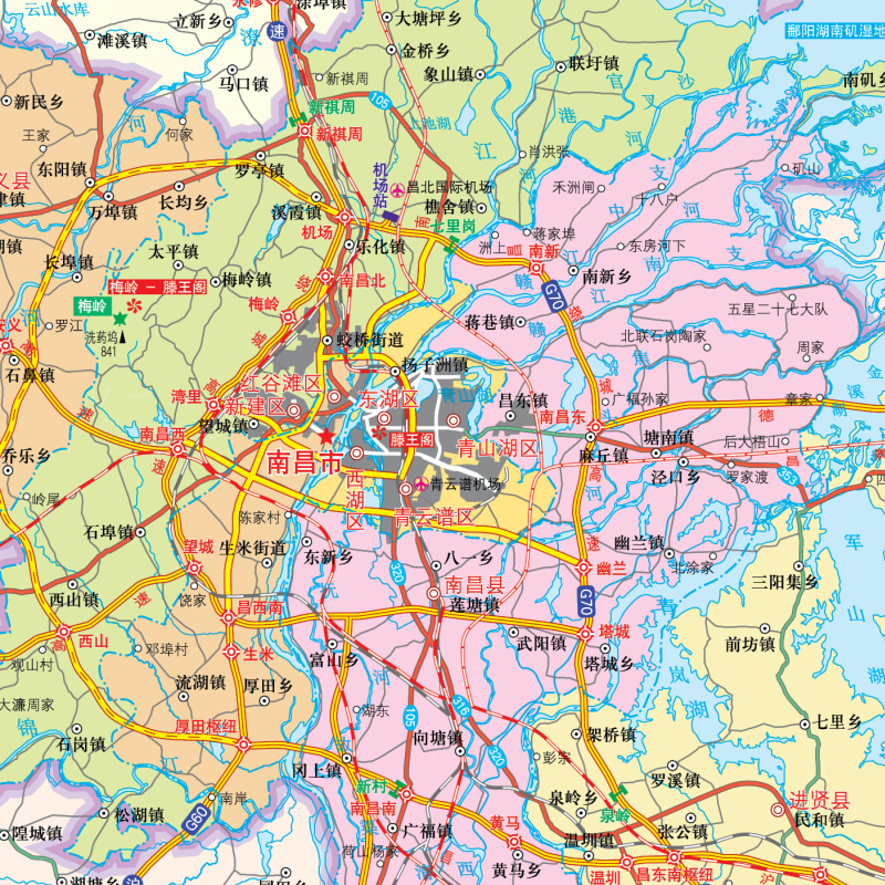 2024年正版中国分省系列地图集 江西省地图册 标准地名交通地形省情介绍分县概况旅游简介 - 图1