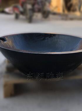 水钵石雕喷泉流水大理石庭院户外水景水池循环鱼R缸摆件日式水钵