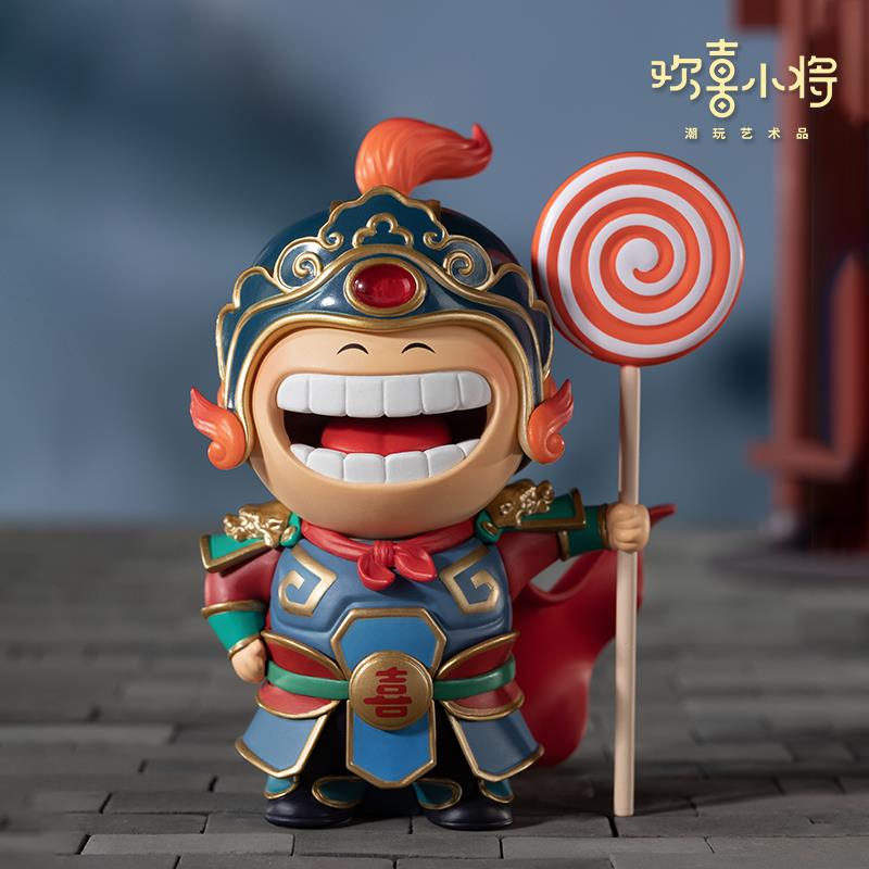 欢喜小将《欢欢喜喜》传统门神中国风手办工位桌面可爱送礼摆件 - 图2