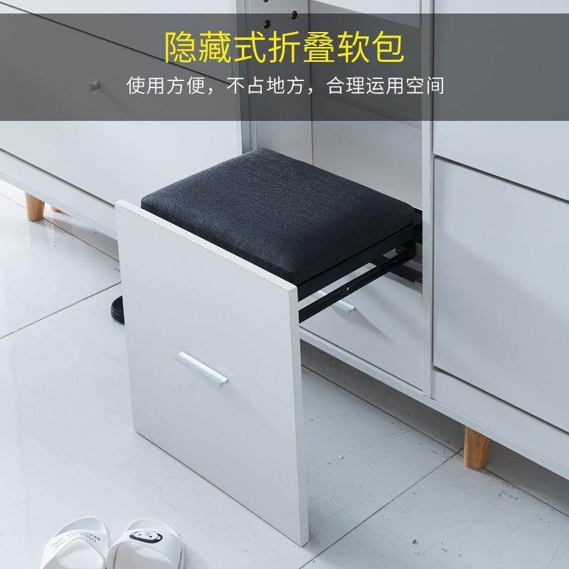 现代简约客厅17CM超薄翻斗鞋柜白色进门玄关柜多功能门厅窄柜,淘宝优惠券,粉丝福利购,淘宝优惠卷