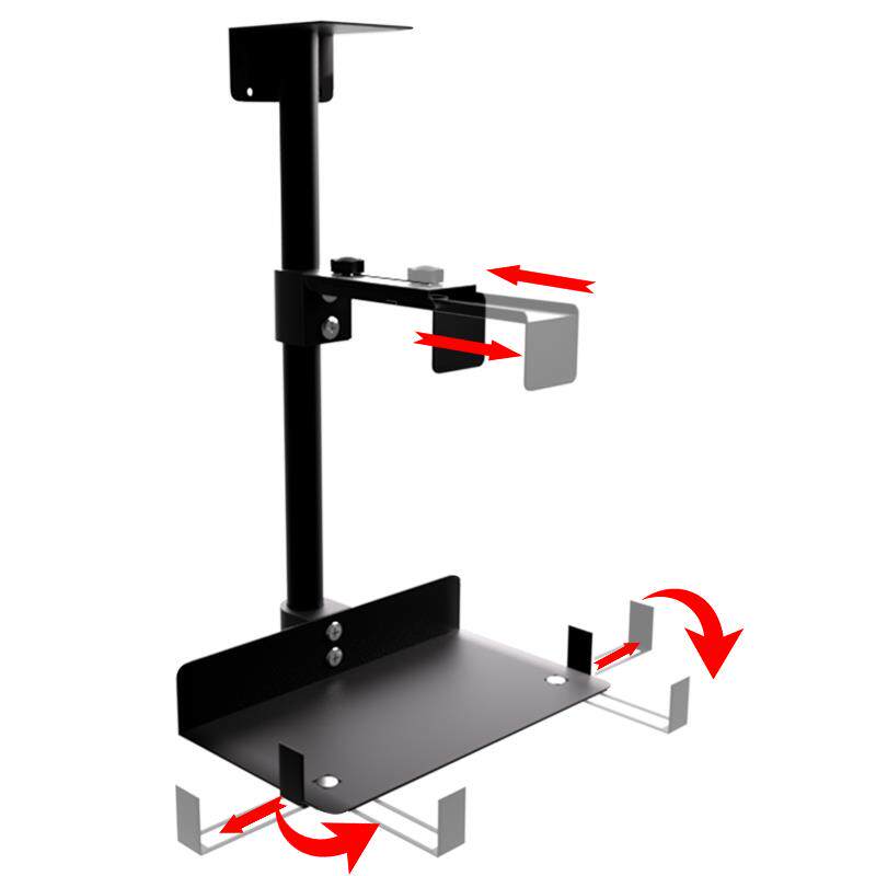 Host suspension rack lift table dedicated desktop computer host box fixed hanging tray bracket host bracket