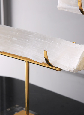 意式抽象创意石膏摆件桌面家居样板房客厅摆O设电视柜软装饰品玄