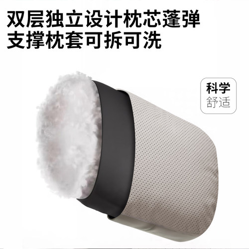 汽车头枕迈巴赫两用颈枕四季通用冲孔透气舒适柔软座椅枕头可调节 - 图2