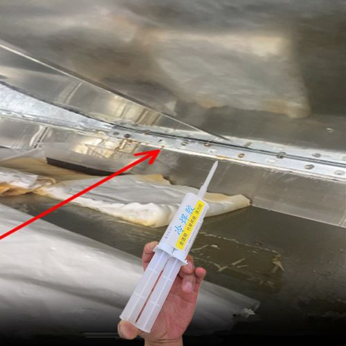 饭店排烟管漏油修补胶餐厅油烟管道接缝渗M油滴油补漏胶通风管漏 - 图1