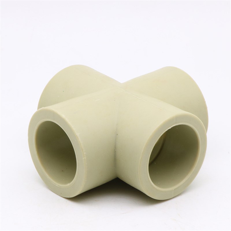 PPR四通20 25 32 40 50 63 75 PPR等径四通加厚热熔水管配件接头 - 图1
