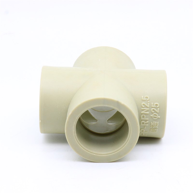 PPR四通20 25 32 40 50 63 75 PPR等径四通加厚热熔水管配件接头 - 图0