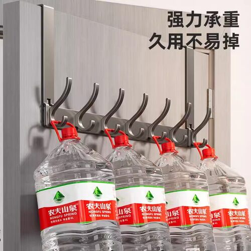 门后挂衣架挂钩挂衣架免打孔门上挂衣架卧室门后立式挂衣架不伤门 - 图3