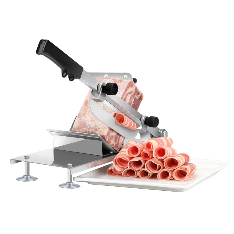 自动送肉羊肉切片机家用手动切肉机商用肥牛羊肉卷切片冻肉刨肉机 - 图3