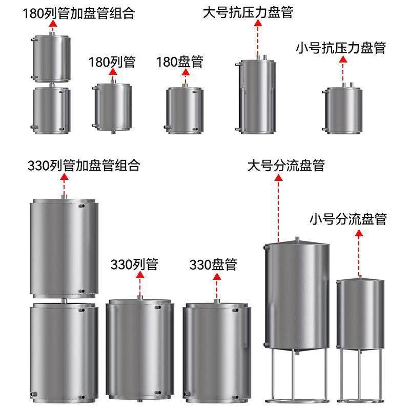 盘管冷却器热交换器列管冷热水蒸馏酿酒设备冷凝304不锈钢升降温,淘宝优惠券,粉丝福利购,淘宝优惠卷