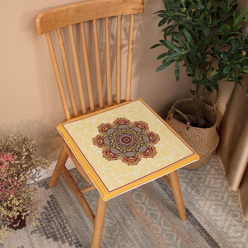 隔凉棉麻椅垫加厚海绵坐垫餐厅正方形椅垫防滑防潮学生皮垫民族风,淘宝优惠券,粉丝福利购,淘宝优惠卷