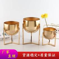 American Light Extravaganza Living-room Metal Floor Vases TV Cabinet-Like Inter-Board Floral Decorations Creative Home