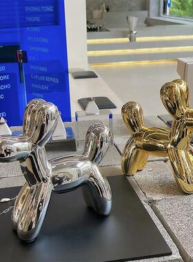 现货速发轻奢电镀气球狗存钱罐摆件客厅电视柜酒柜V办公桌面家居